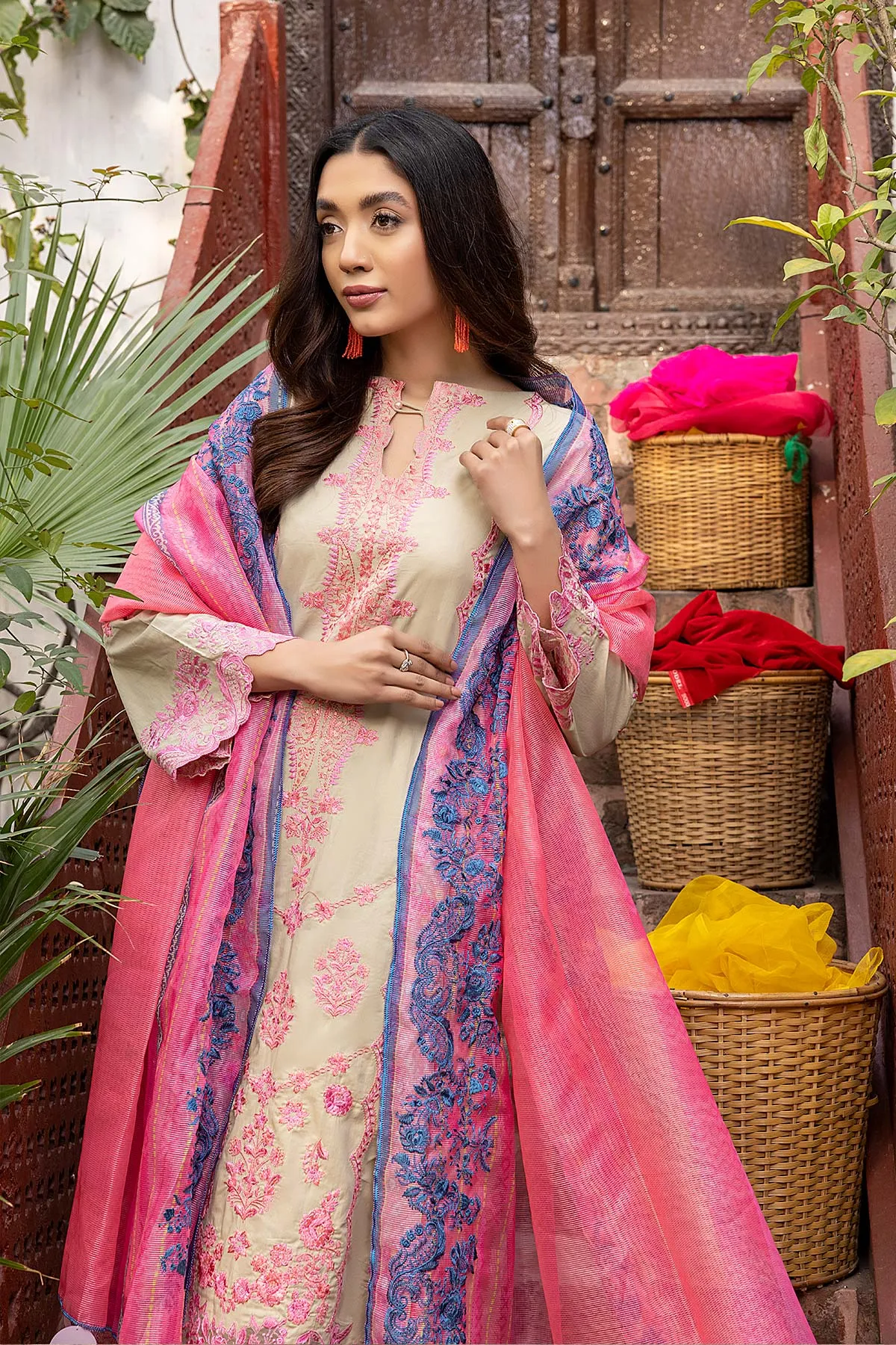 3-Pc Unstitched Embroidered Suit RM22-24