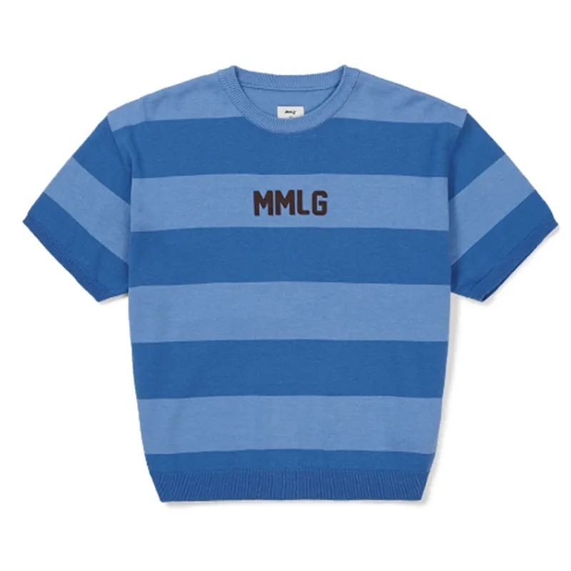 87MM  |Stripes Unisex Street Style Cotton Short Sleeves Logo