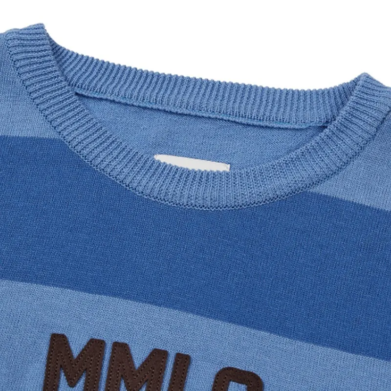 87MM  |Stripes Unisex Street Style Cotton Short Sleeves Logo