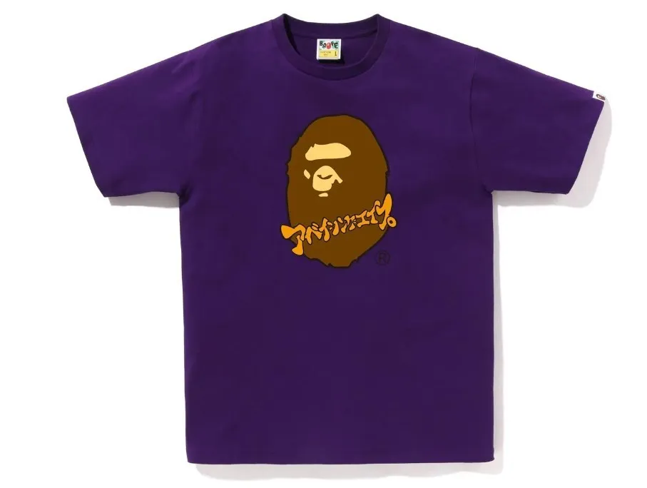 A BATHING APE  |Crew Neck Street Style Plain Cotton Short Sleeves Logo