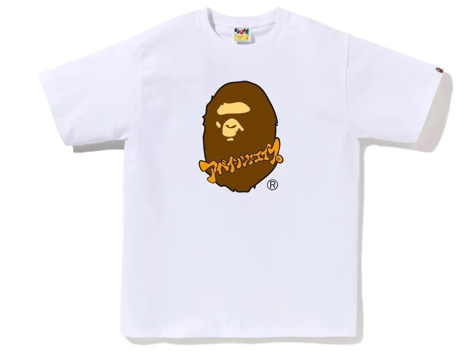 A BATHING APE  |Crew Neck Street Style Plain Cotton Short Sleeves Logo