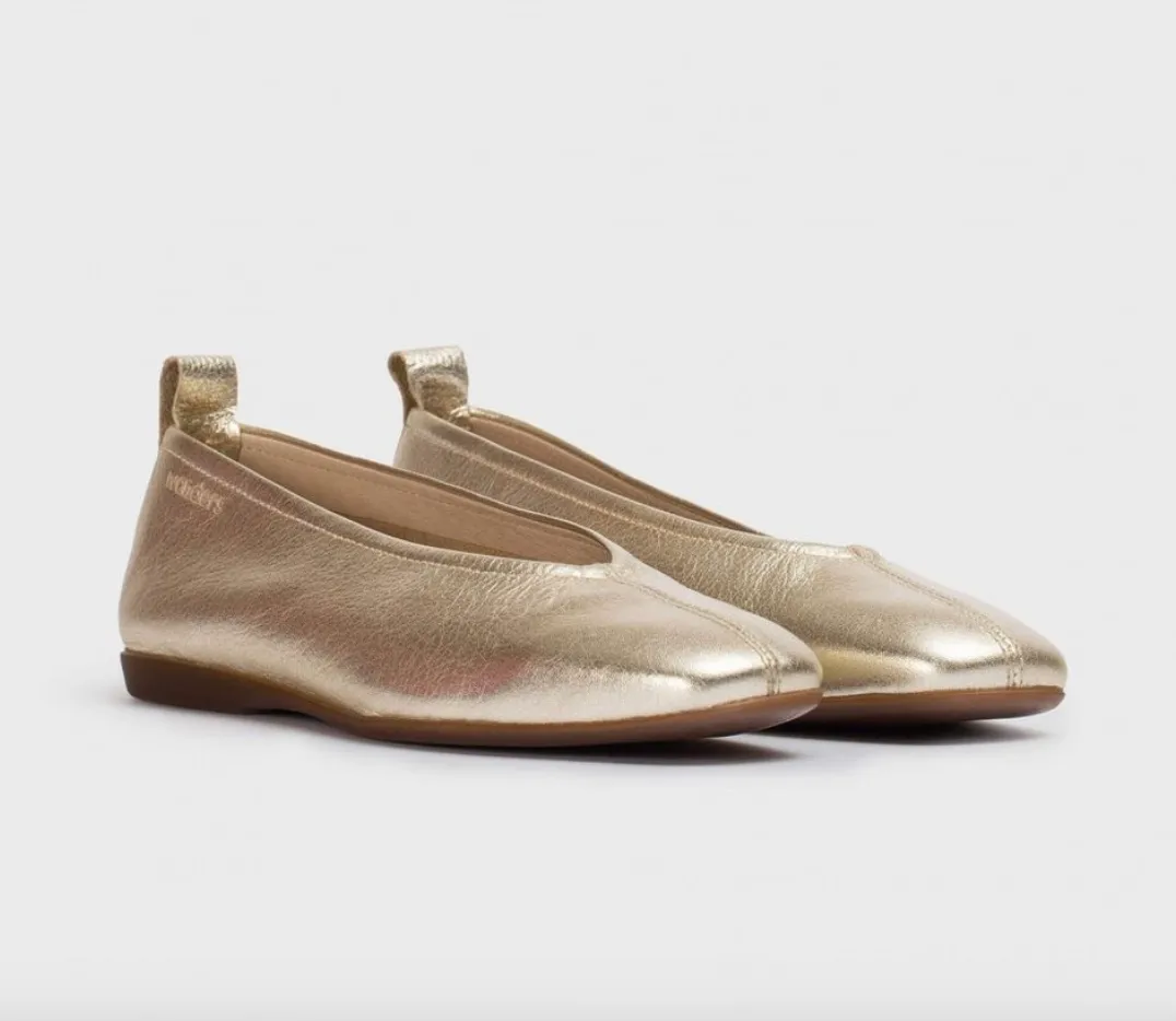 A8661 Gold Ballet Flat