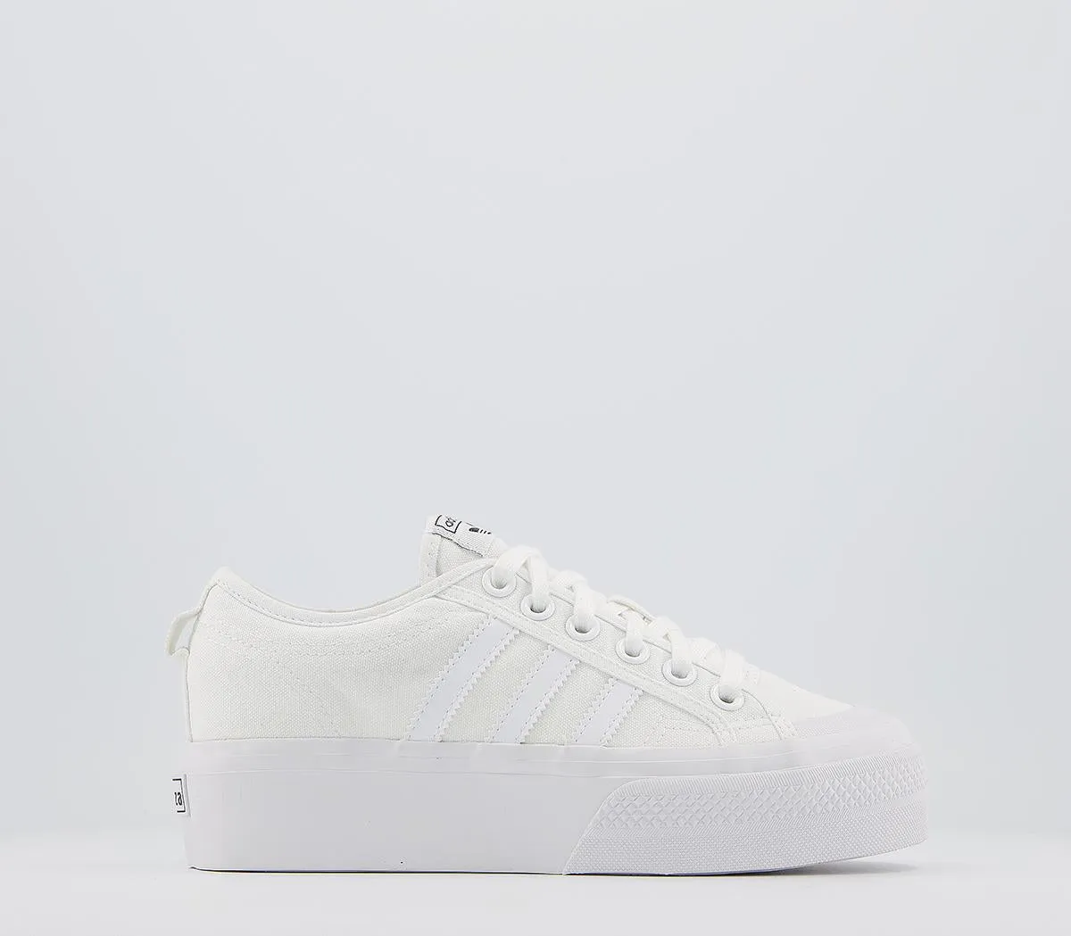 adidas Nizza Platform White White White Uk Size 4