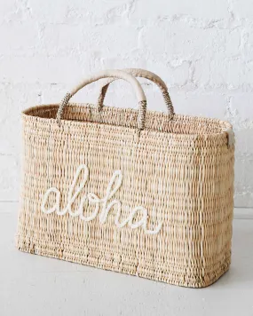 Aloha Medina Motto Basket - Natural