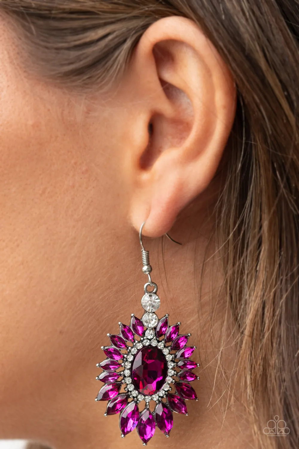 Big Time Twinkle - Pink Earring