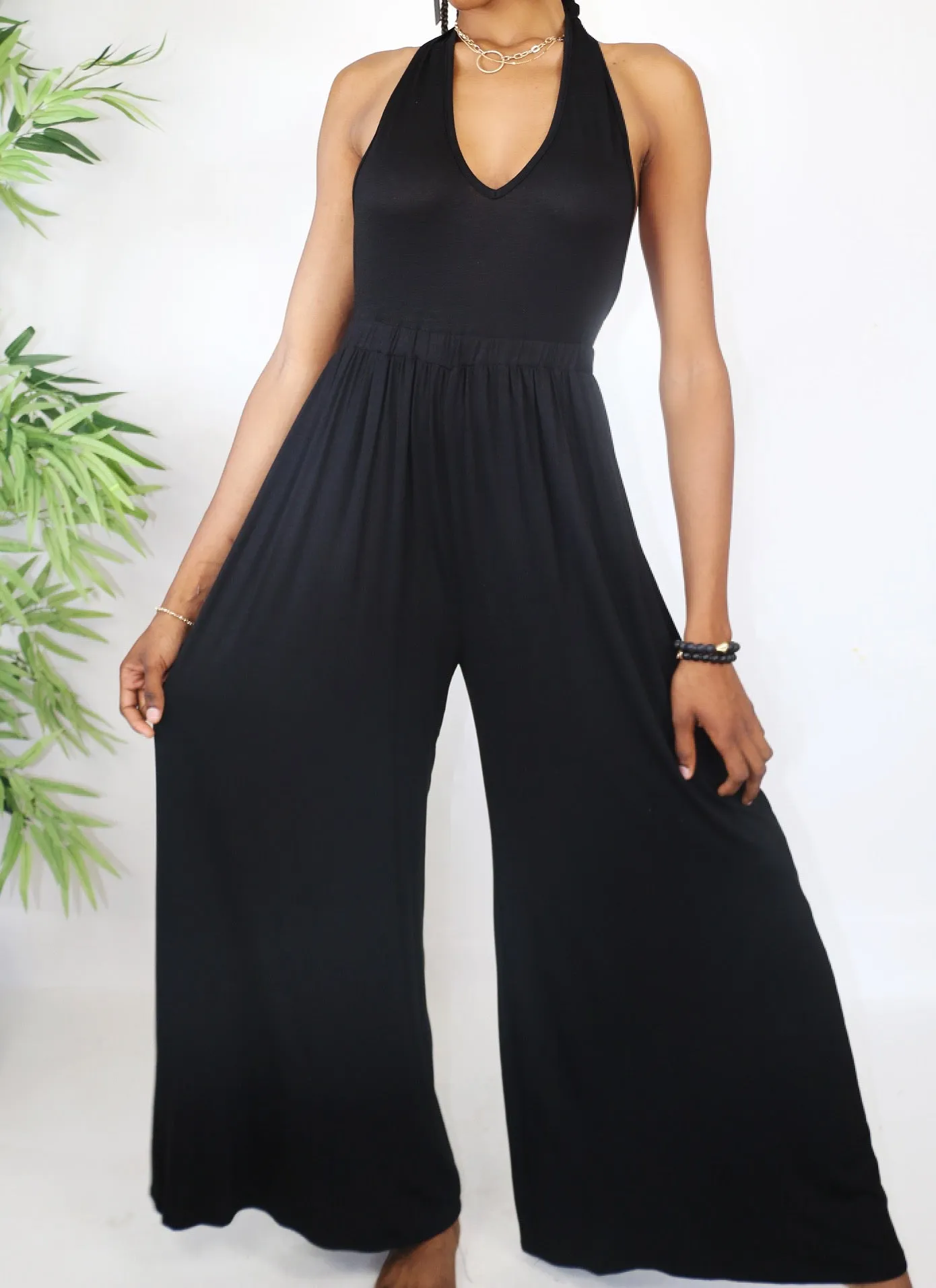 Black Sands Halter Jumpsuit