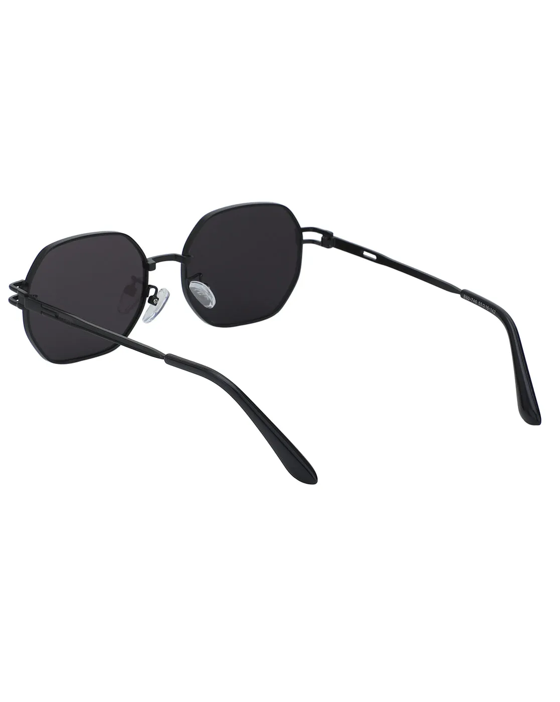 Black Toned with UV Protected Lens Rectangle Sunglass for unisex