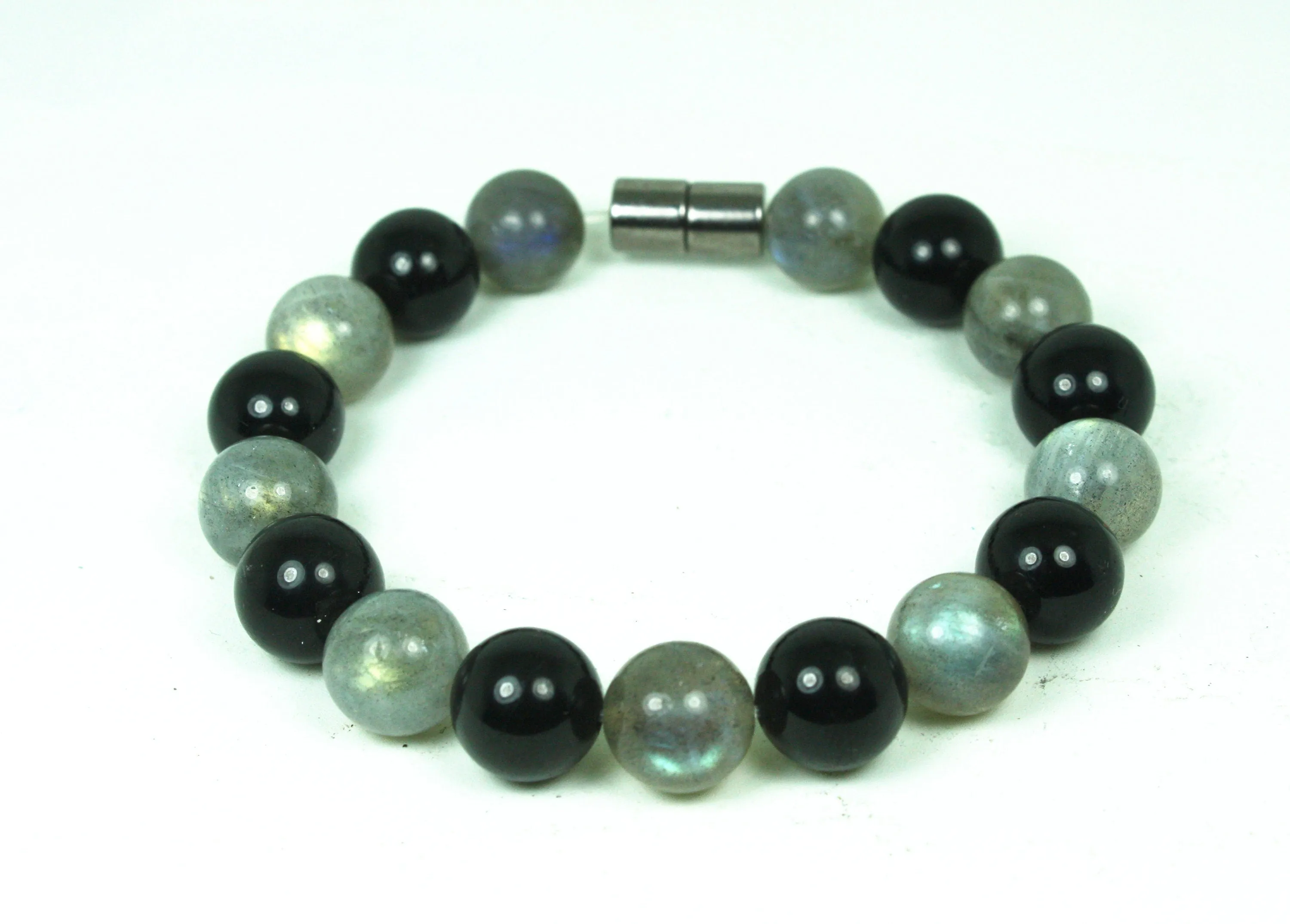 Black Tourmaline Bracelet - Labradorite Bracelet - Emotional Balance - Protection Stones