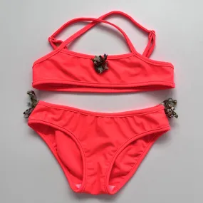 Bonpoint Neon Orange Bikini: 4 Years