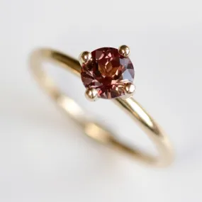 Burgundy Sapphire Solitaire