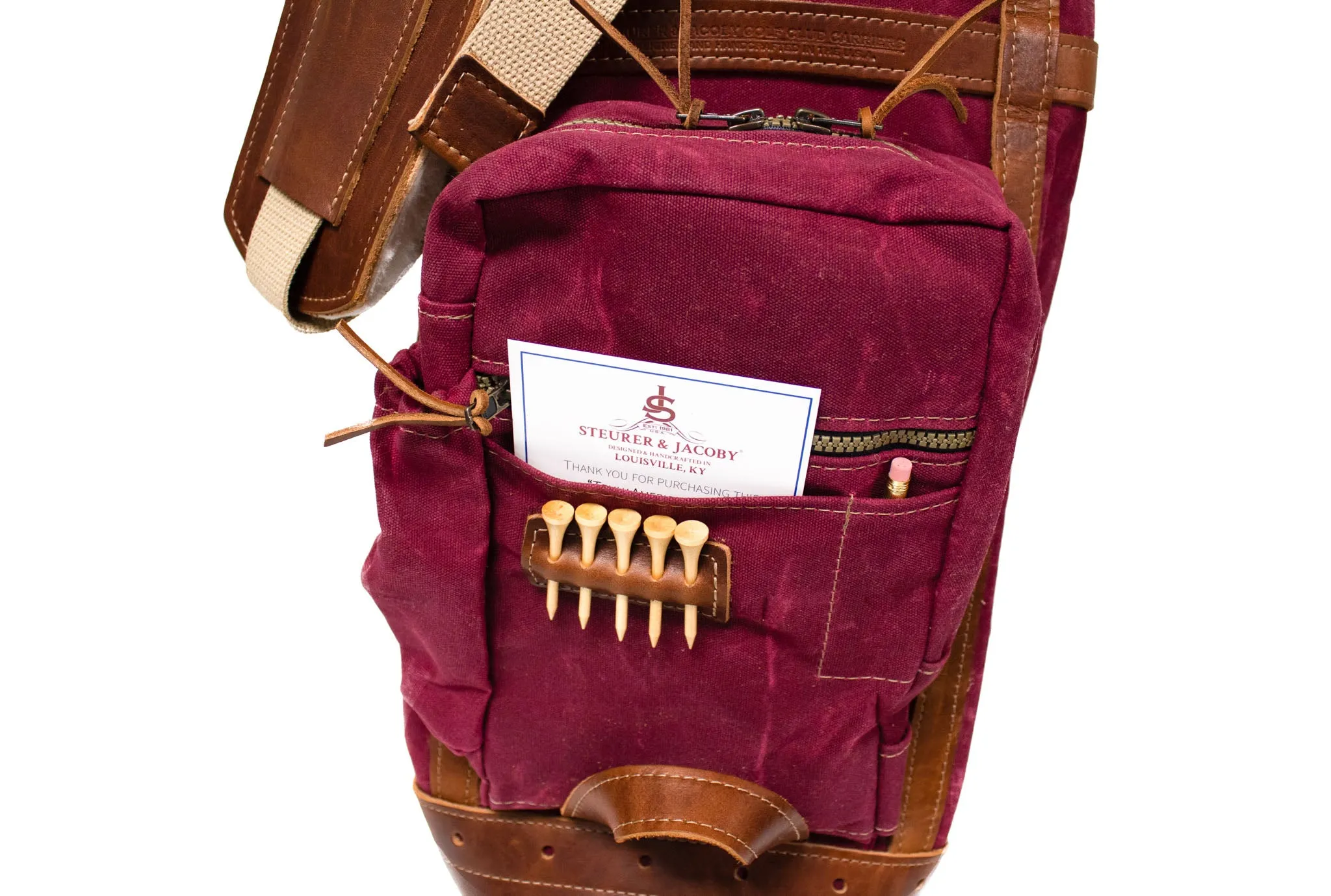 Caddy Style Golf Bag- Burgundy