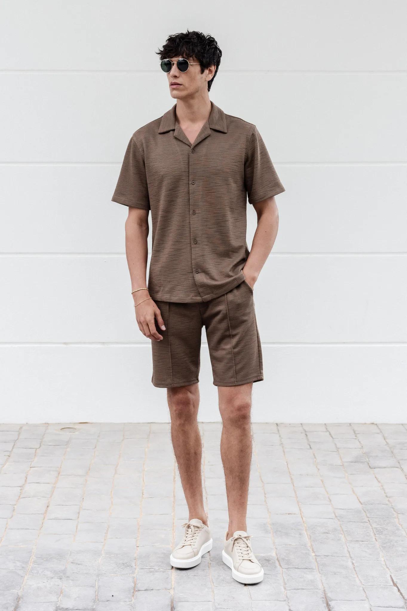 Capo INTERLOCK SLUB Short - Mocha