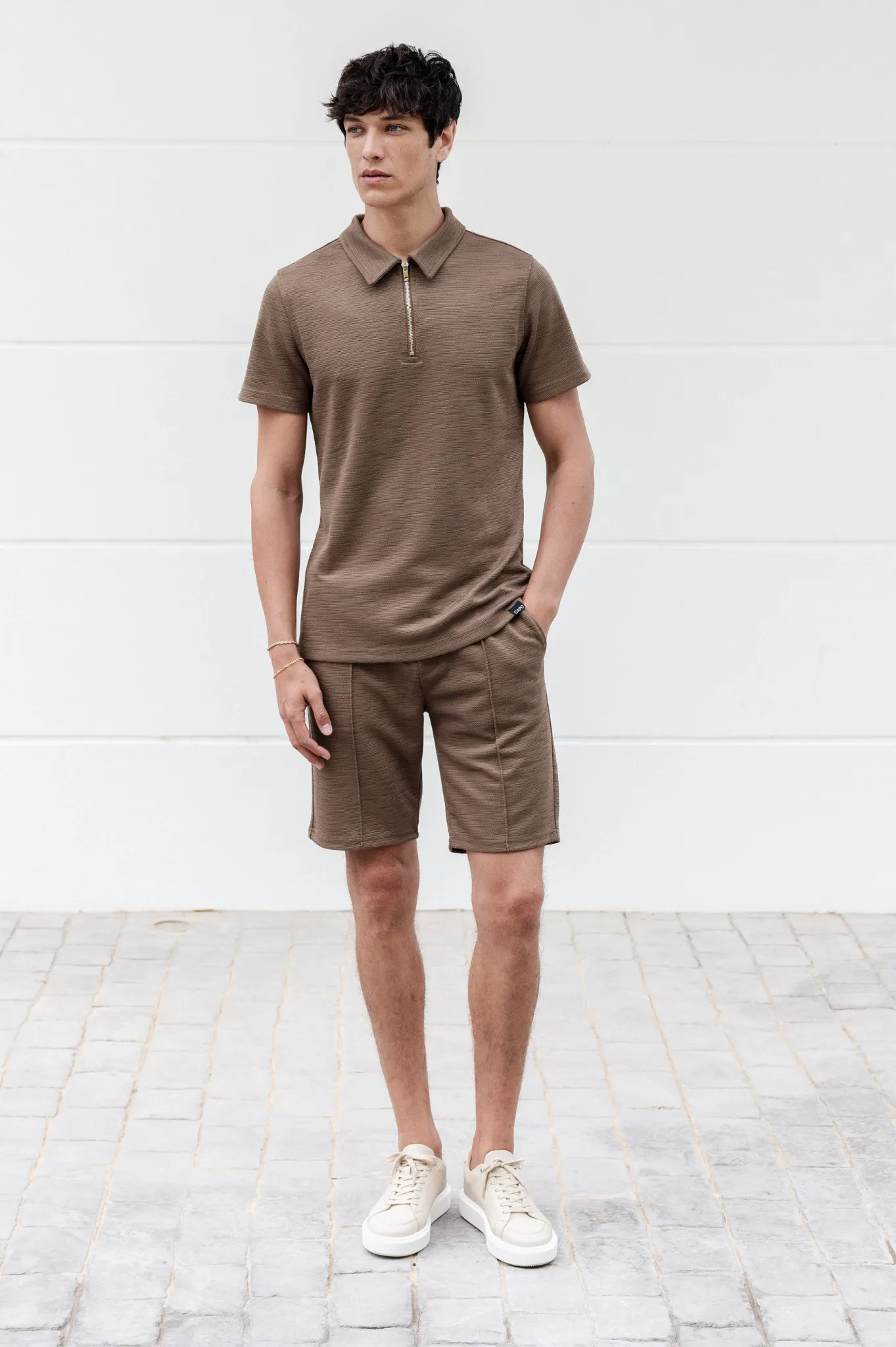 Capo INTERLOCK SLUB Short - Mocha