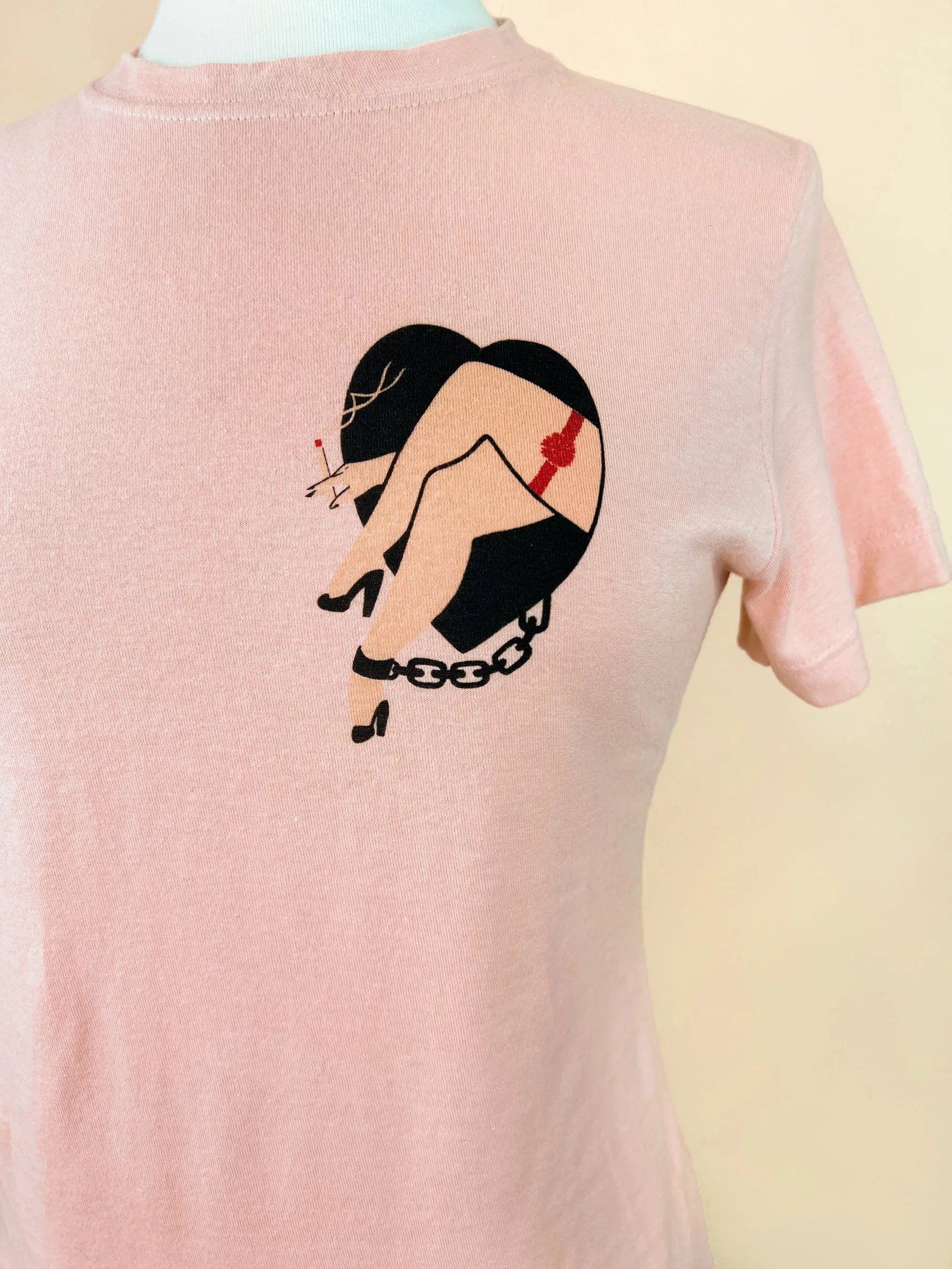 Chains of Love Tee in Peach