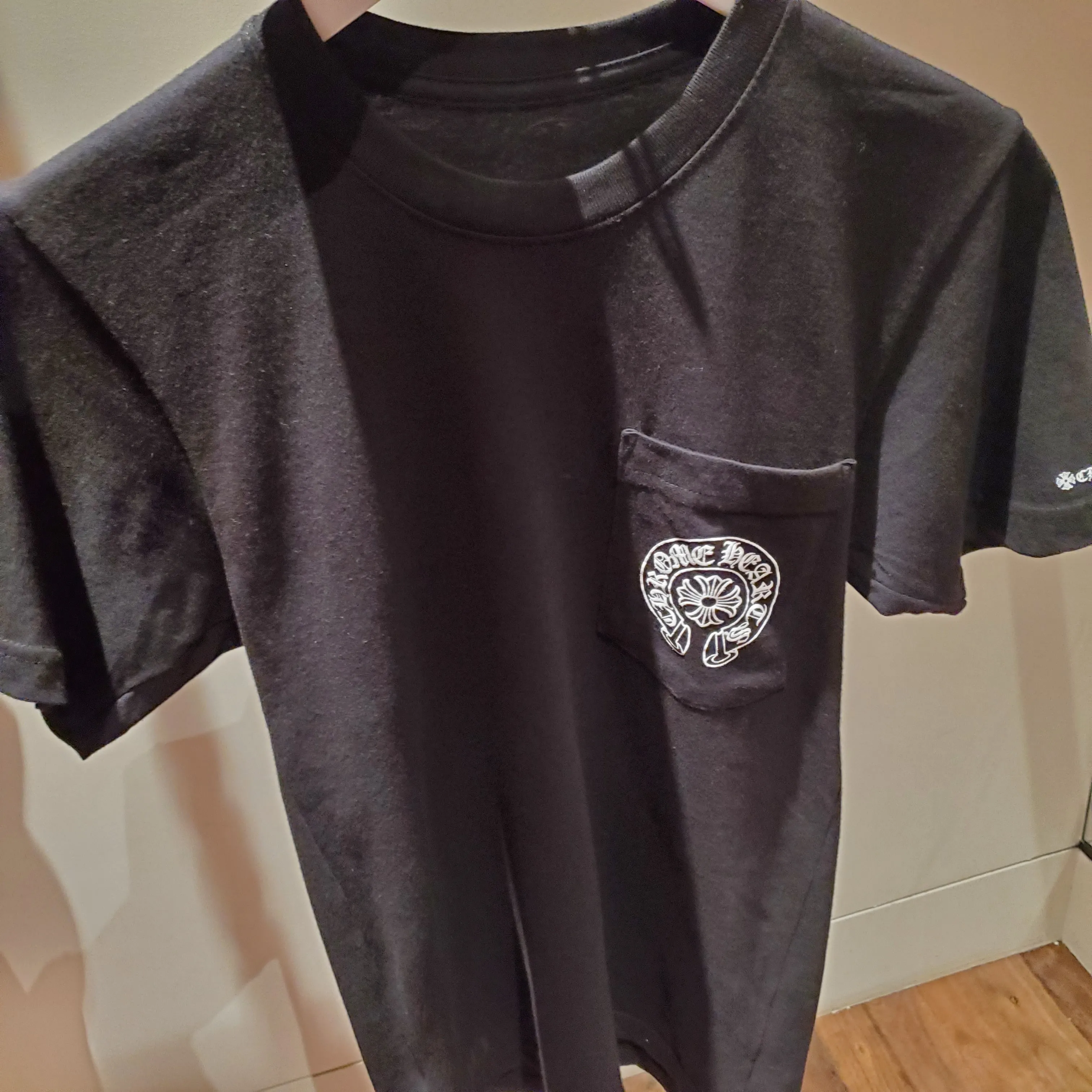 CHROME HEARTS  |Unisex Plain Logo T-Shirts