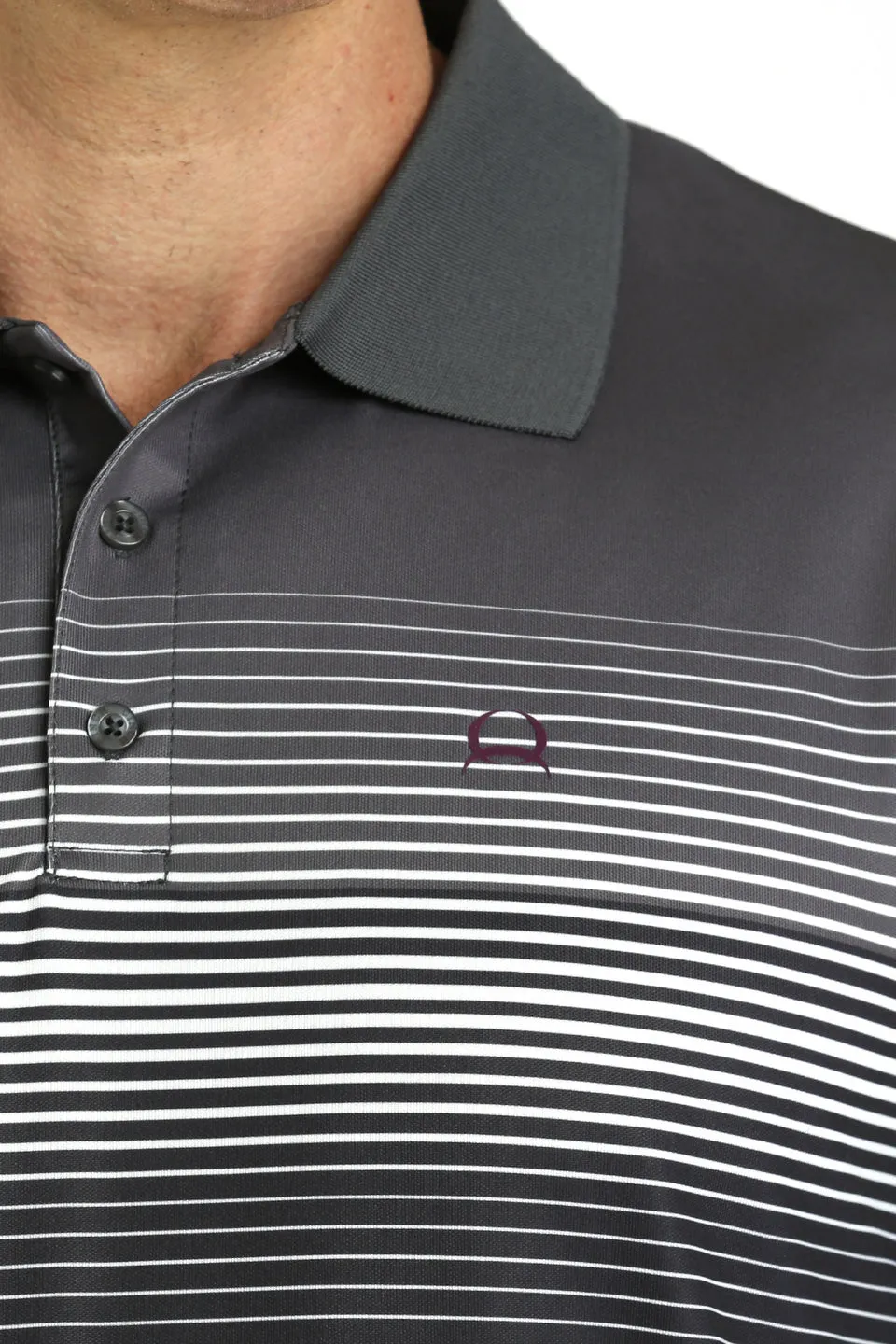 Cinch Grey Arena Flex Polo