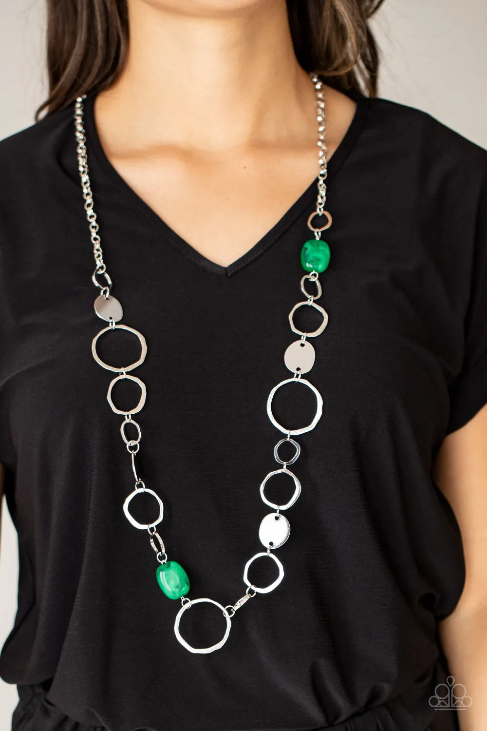 Colorful Combo - Green Necklace