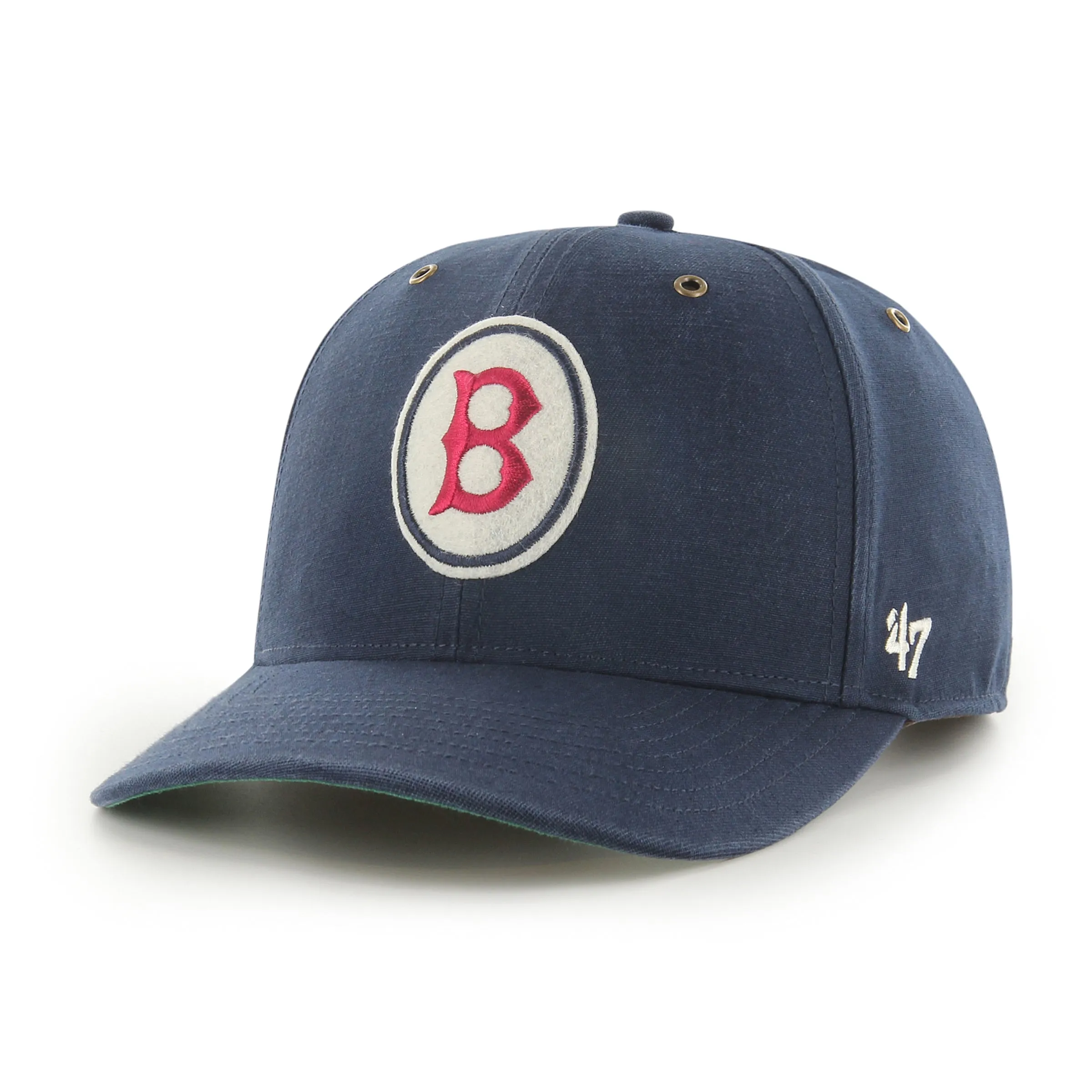 Cooperstown Boston Red Sox Felt Red Sox Logo Snapback Hat | Navy Snapback Cap