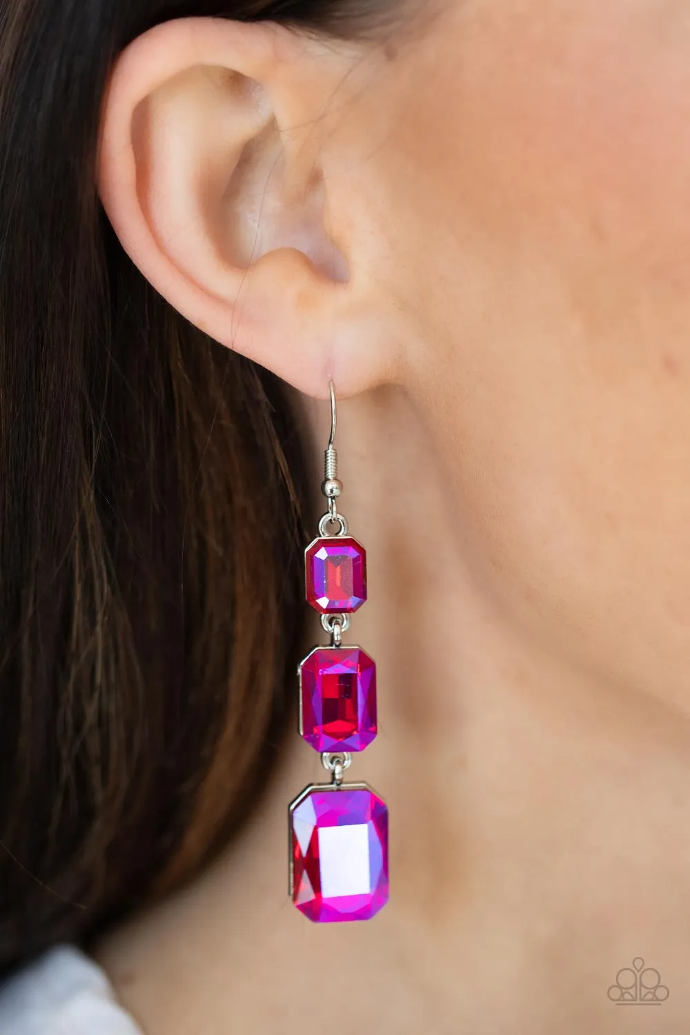 Cosmic Red Carpet - Pink Earring