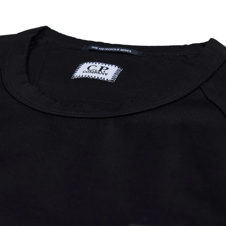 C.P. Company  |Crew Neck Street Style Plain Cotton Short Sleeves Logo