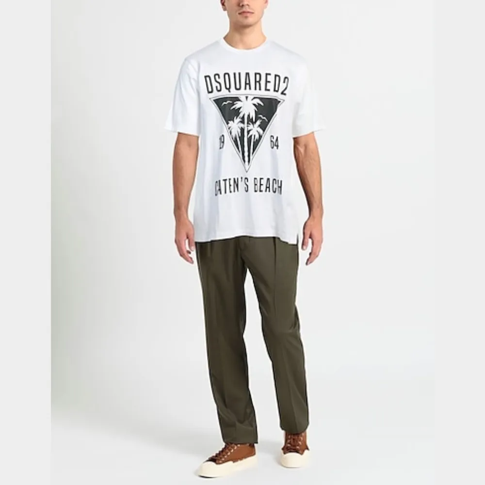 D SQUARED2  |Crew Neck Unisex Street Style Plain Cotton Short Sleeves