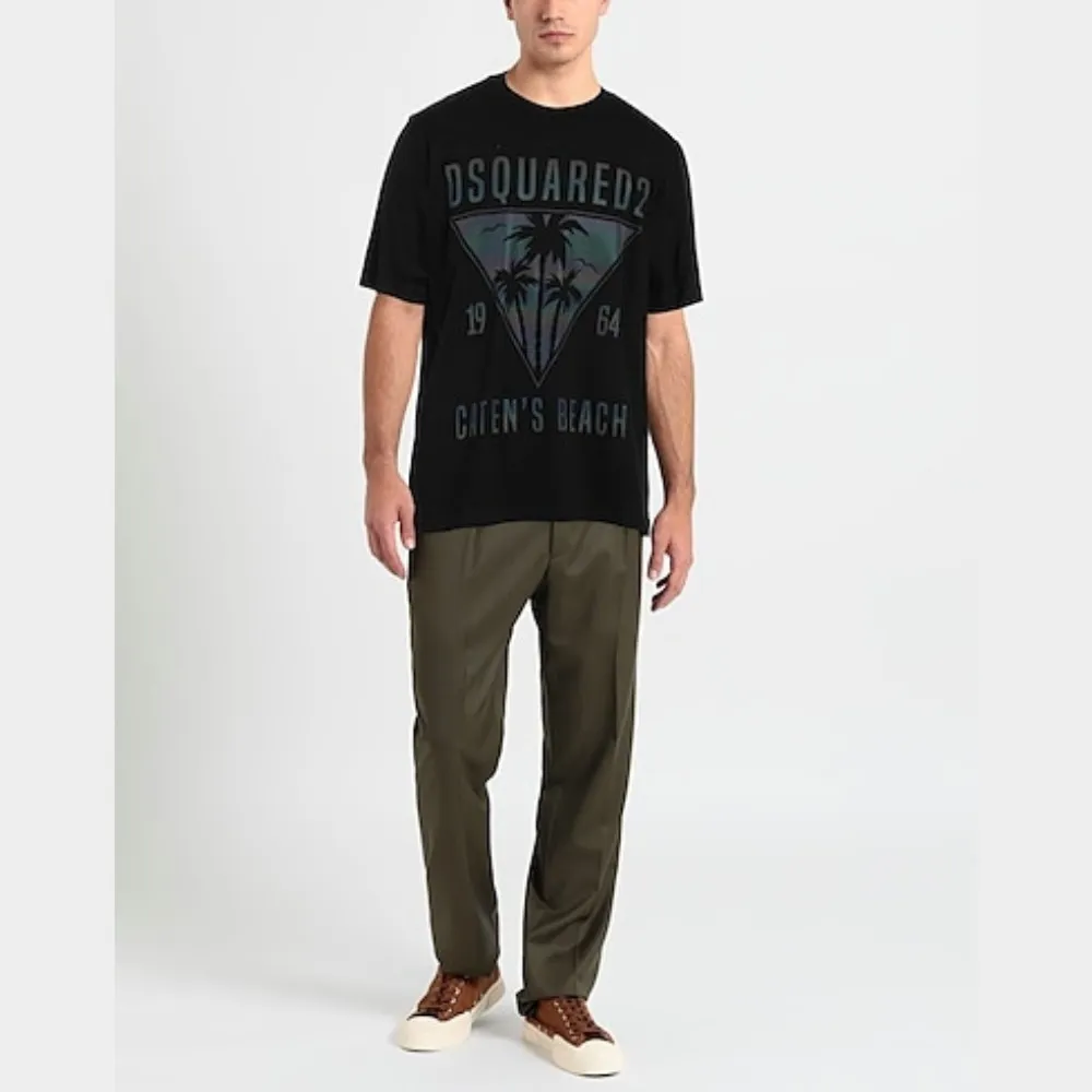 D SQUARED2  |Crew Neck Unisex Street Style Plain Cotton Short Sleeves