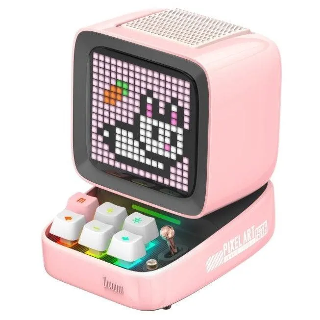 Divoom Ditoo Pro Retro Pixel Art Bluetooth Speaker 15 Watt Pink