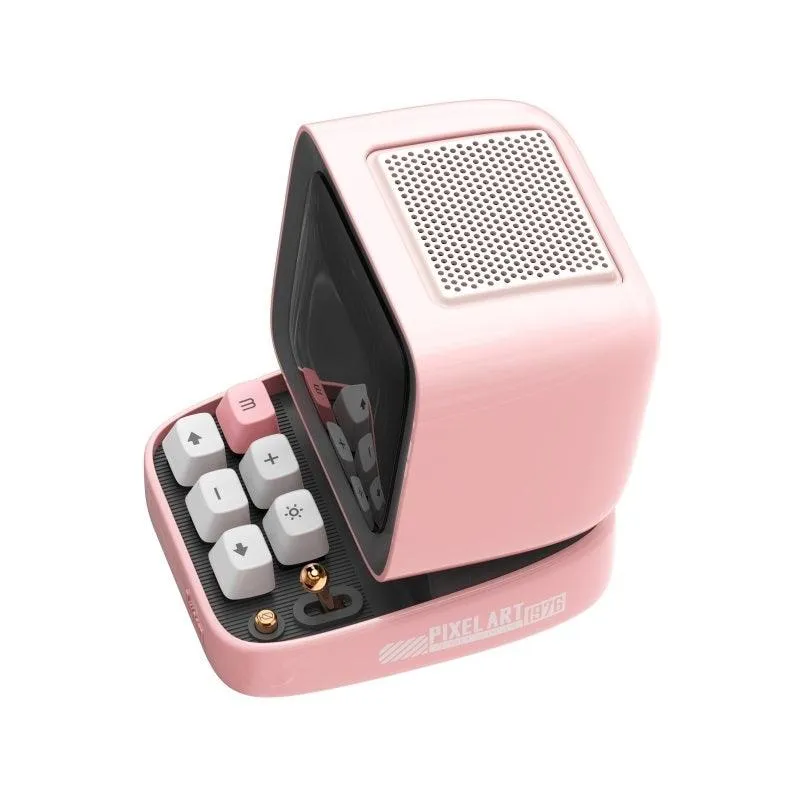 Divoom Ditoo Pro Retro Pixel Art Bluetooth Speaker 15 Watt Pink