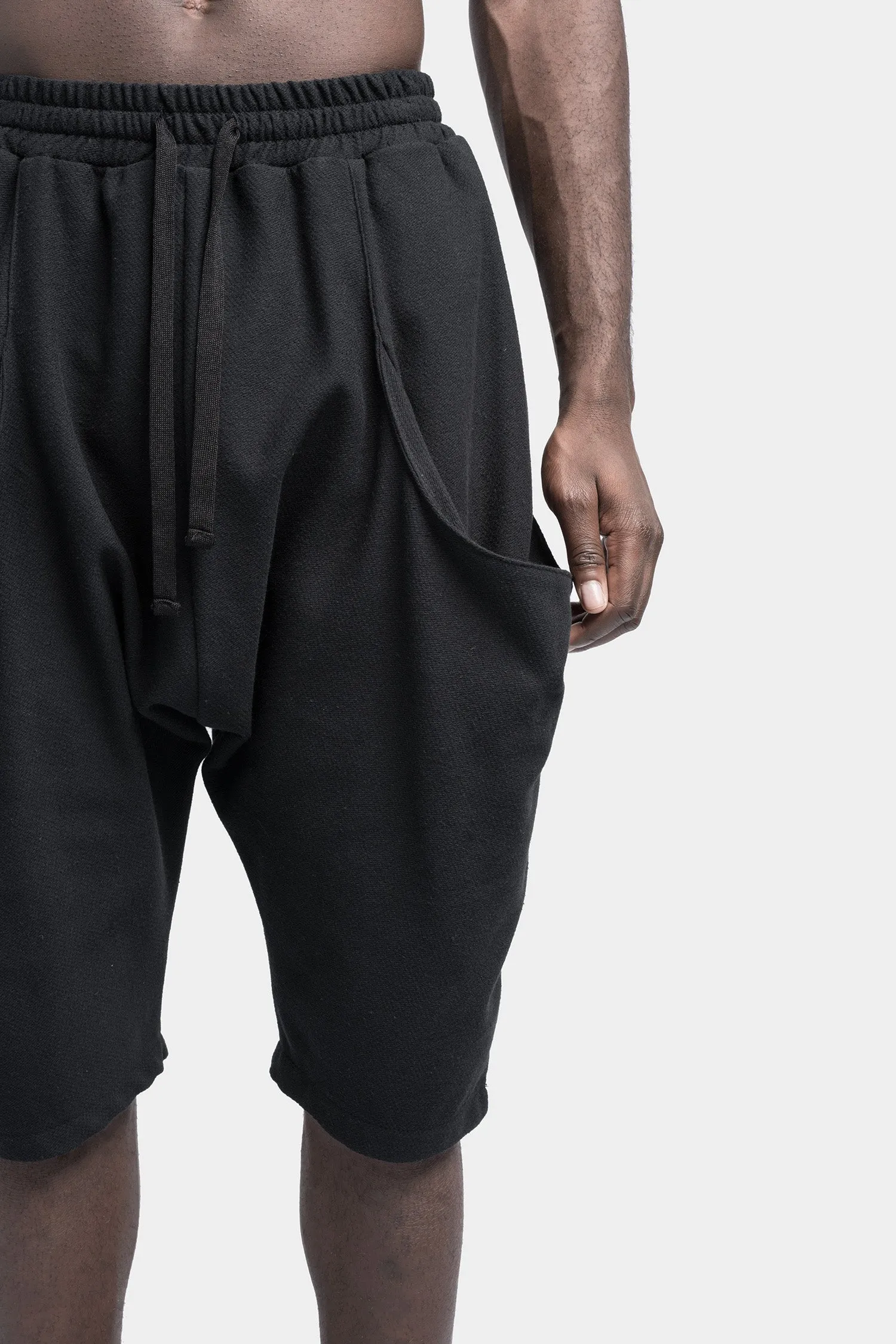 Draped pocket shorts