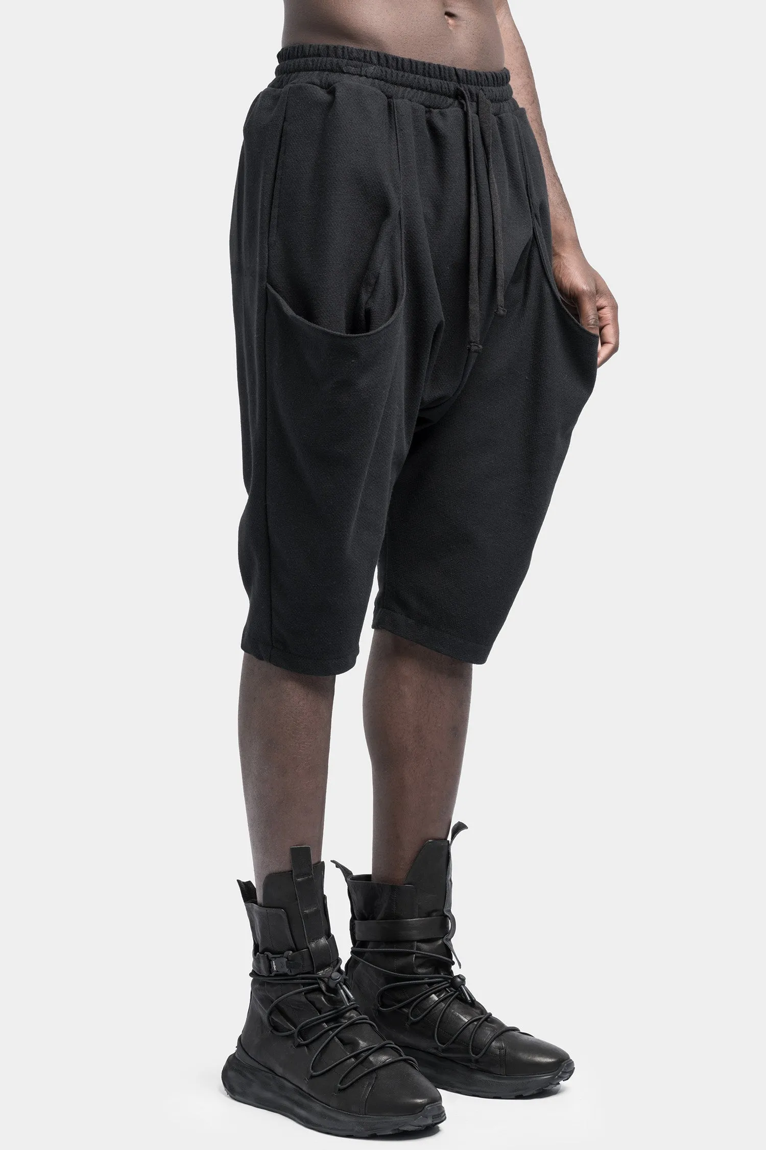 Draped pocket shorts