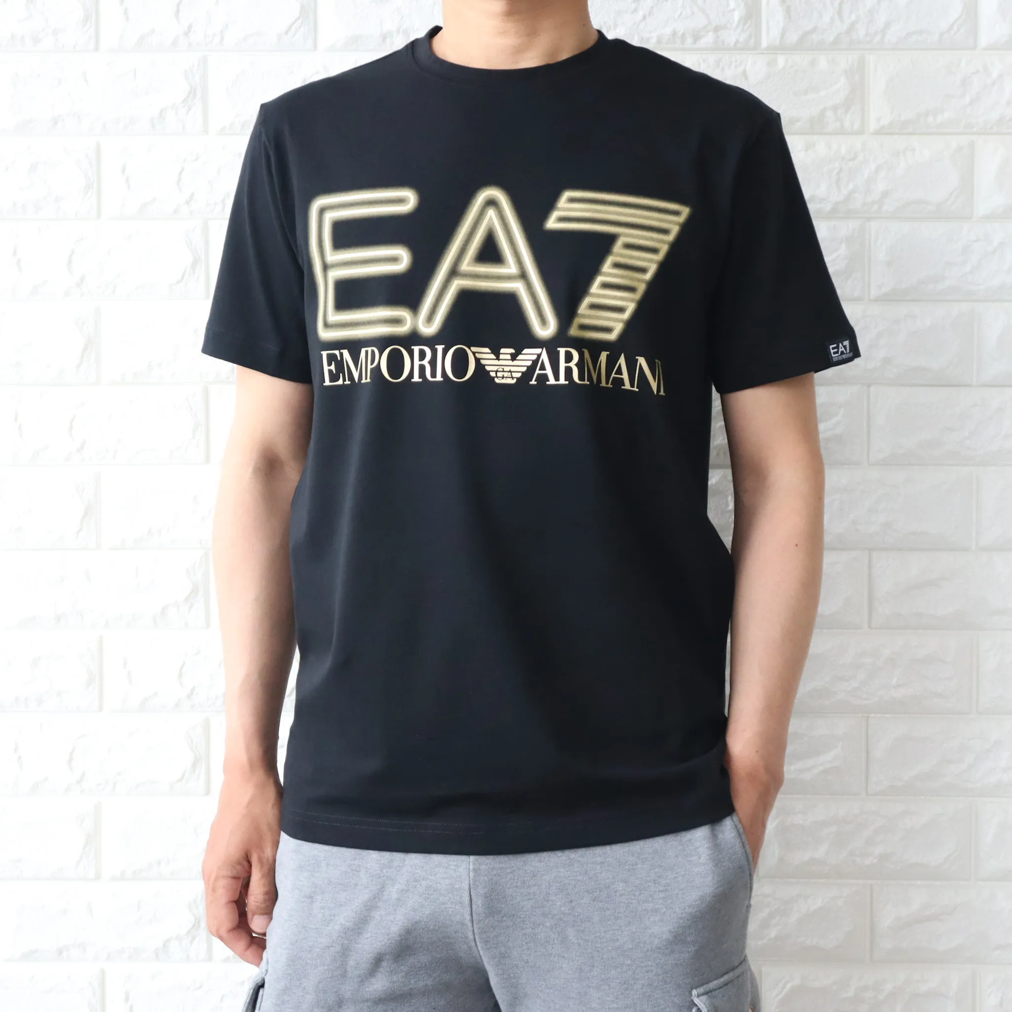 EMPORIO ARMANI  |Crew Neck Unisex Collaboration Plain Cotton Short Sleeves