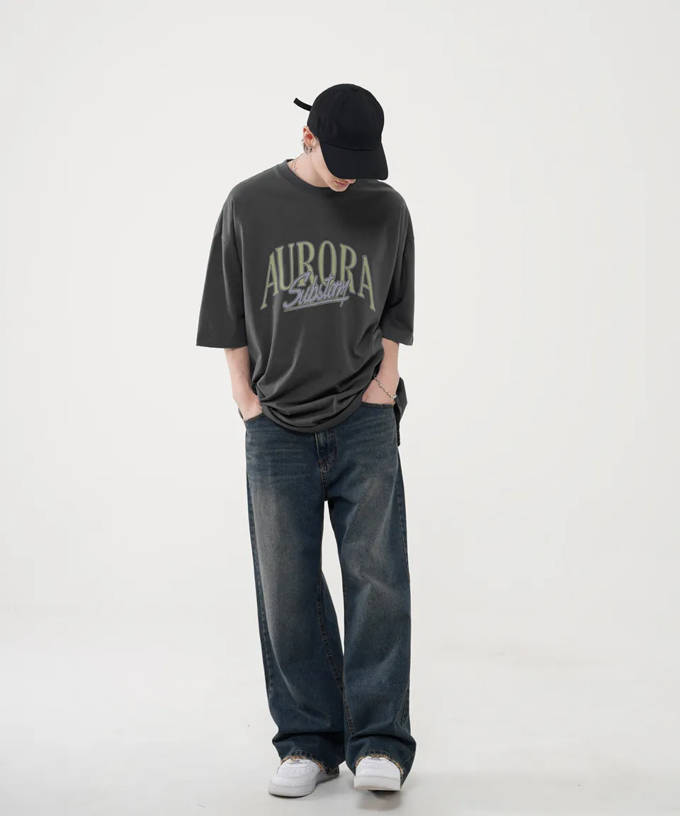 EZKATON  |Crew Neck Unisex Street Style Plain Cotton Short Sleeves