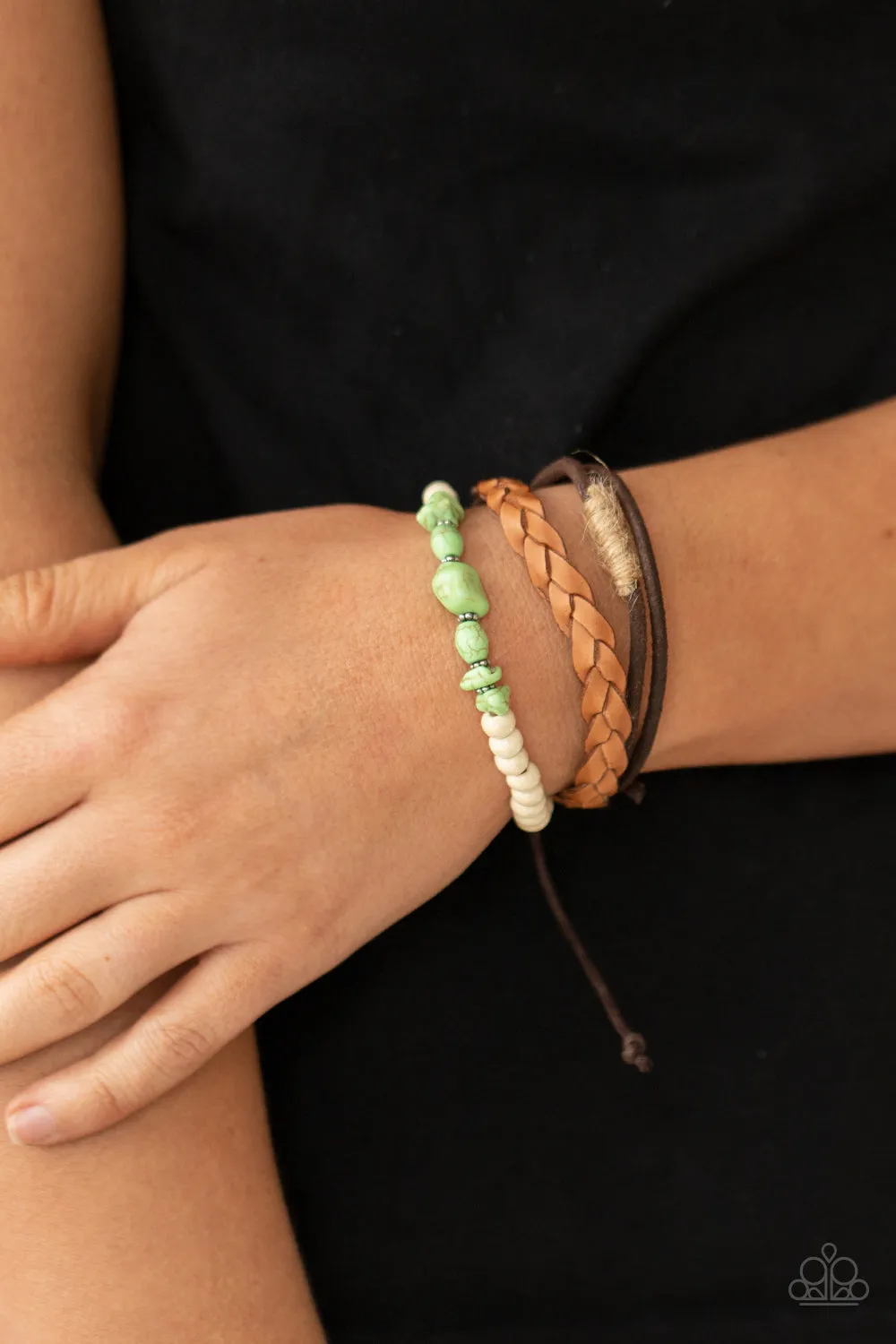 Far Out Wayfair - Green Bracelets