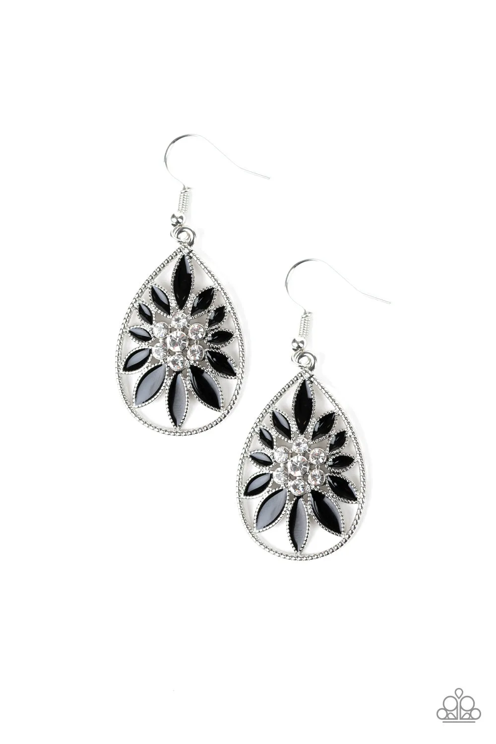 Floral Morals - Black Earring