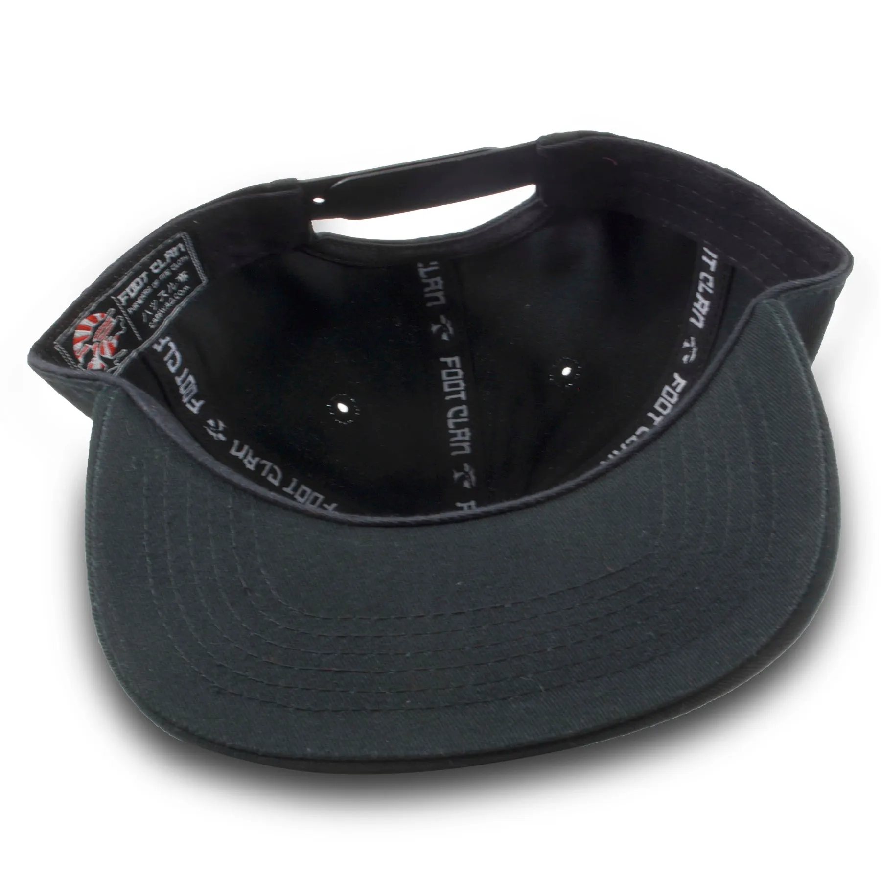 Foot Clan Blank Black Snapback Hat