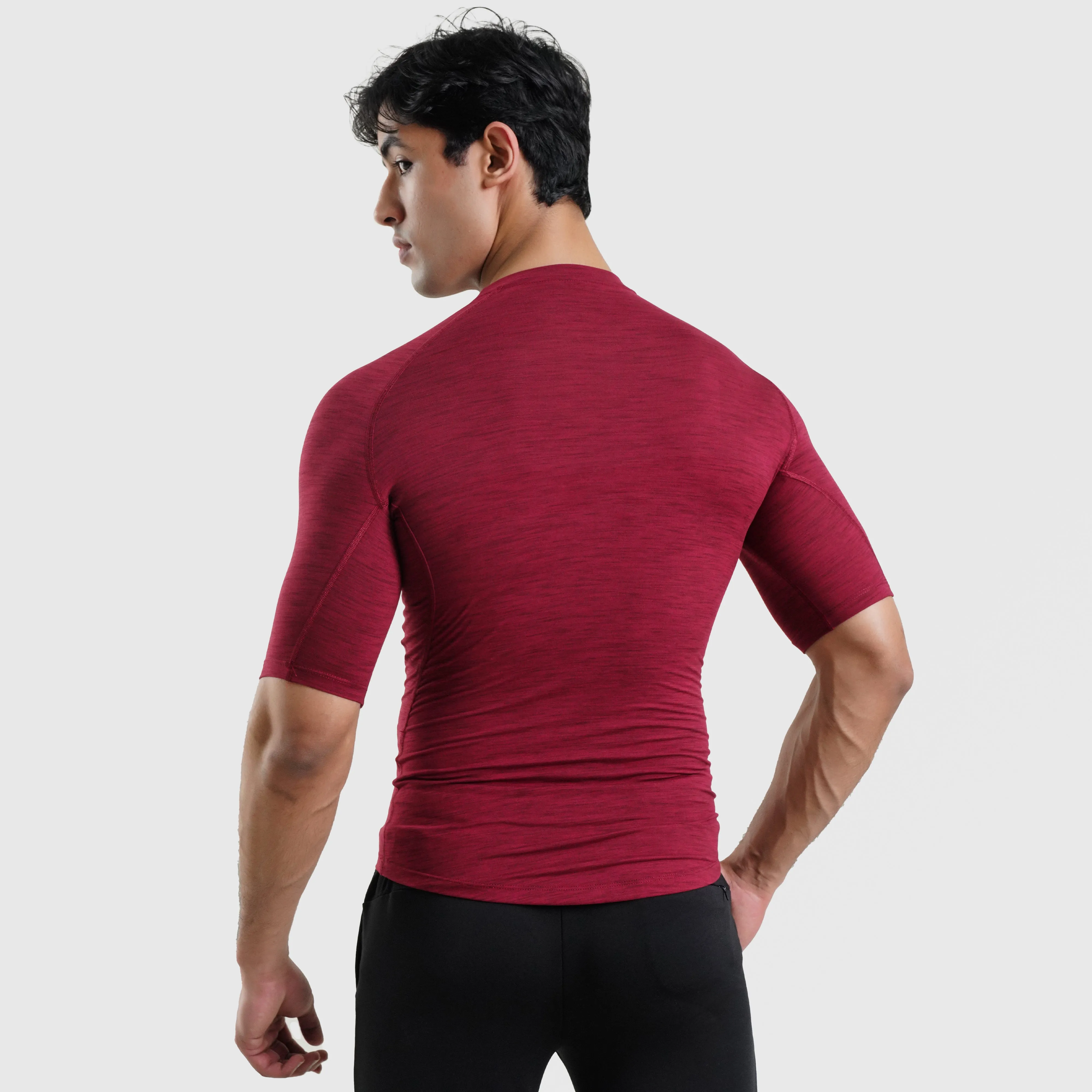 GA Compression Short Sleeves (Maroon)