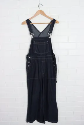 GAP Dark Long Denim Wide Leg Overalls Philippines Made (XS)