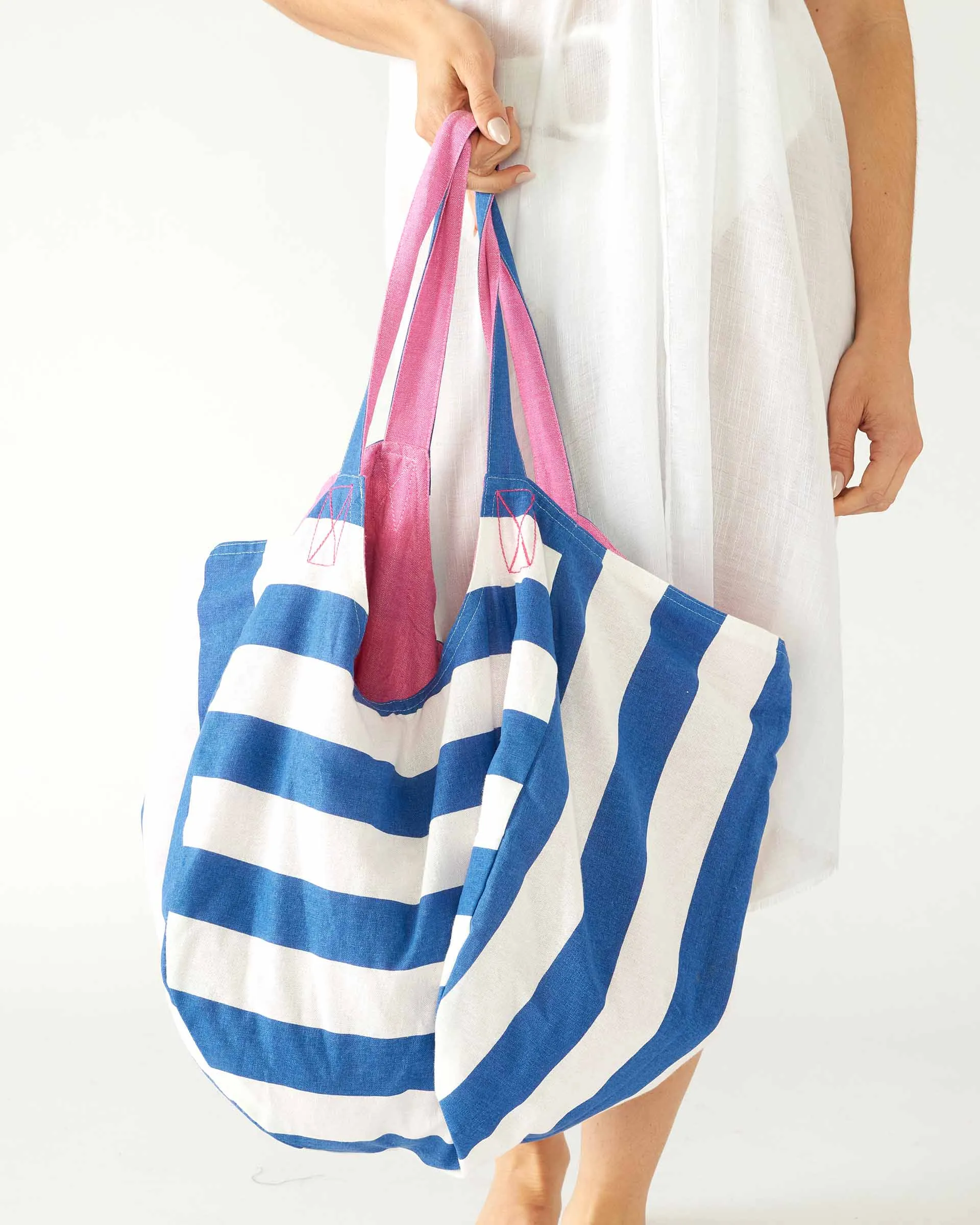 Gemini Reversible Tote - Maritime Blue