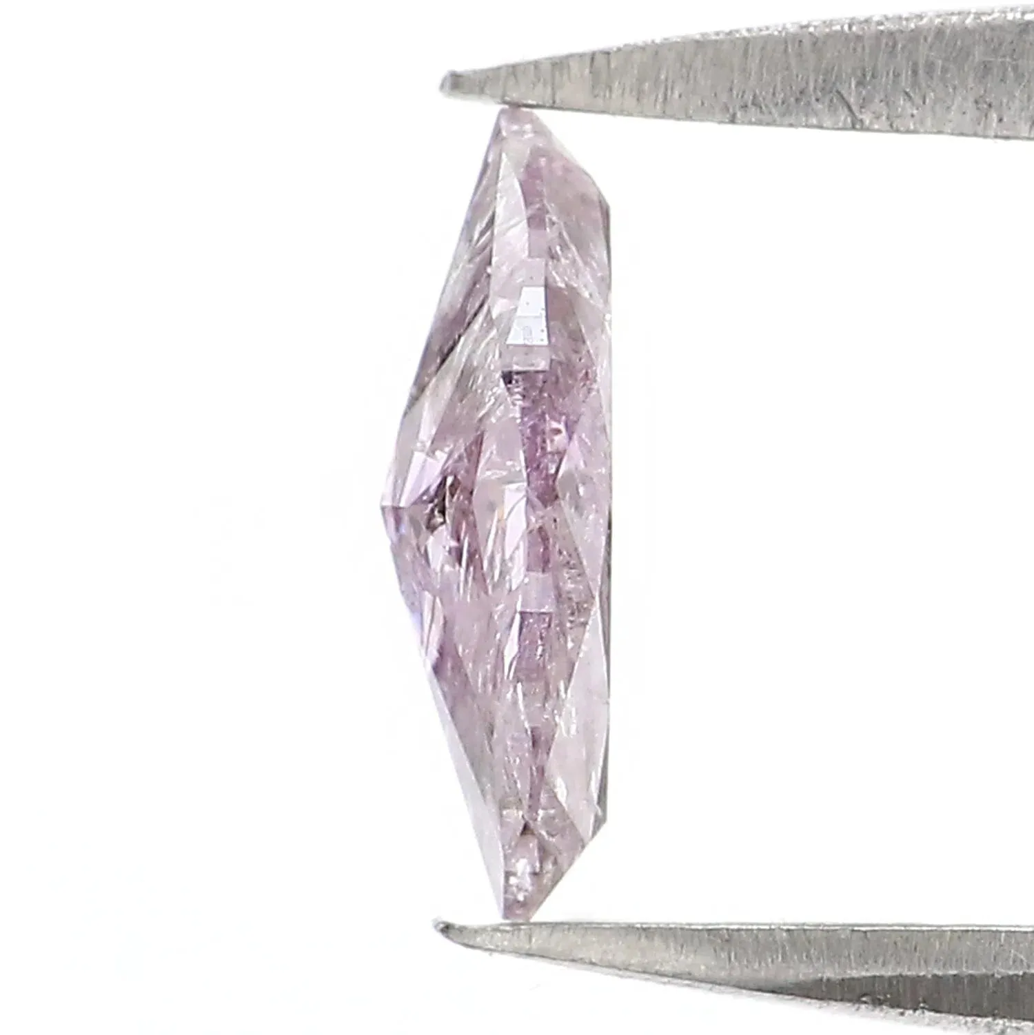 GIA Certified 0.53 Ct Natural Loose Marquise Modified Brilliant Cut Diamond 7.45 MM Fancy Grayish Pink-Purple Color Marquise Dia