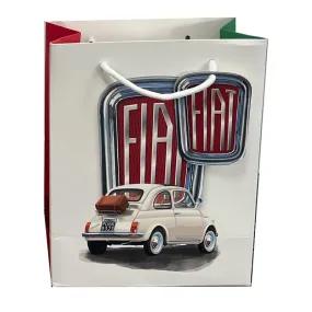 Gift Bag (Medium) - Fiat 500 Red & White GBAG110B