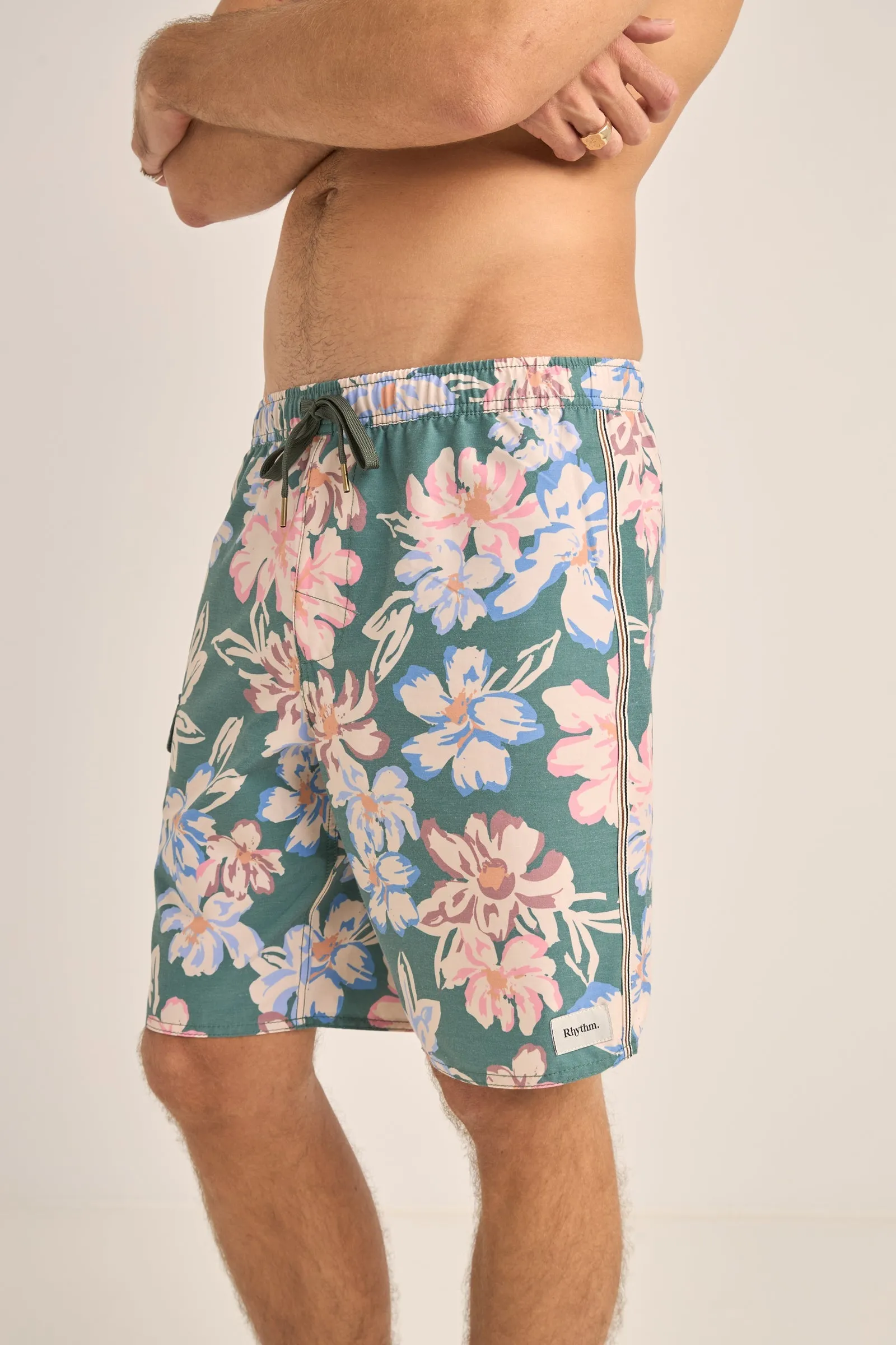 Holiday Floral Patch Beach Short Jungle