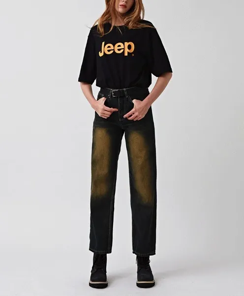 JEEP  |Unisex U-Neck Logo T-Shirts