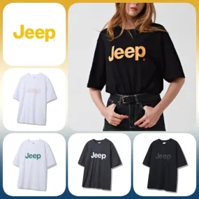 JEEP  |Unisex U-Neck Logo T-Shirts