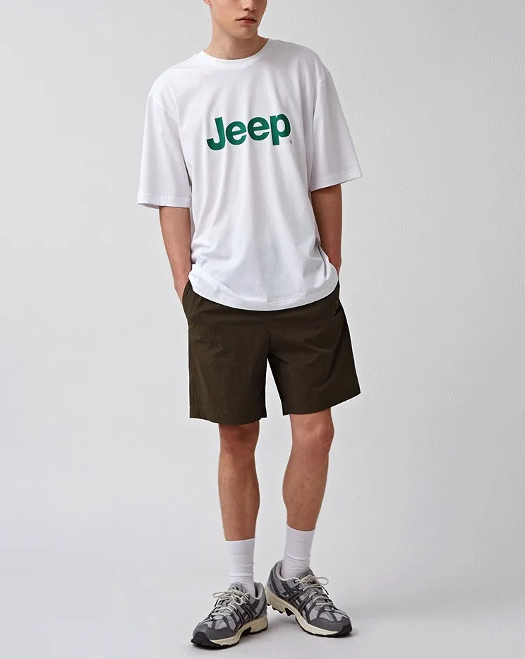 JEEP  |Unisex U-Neck Logo T-Shirts