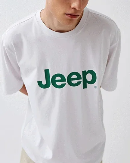 JEEP  |Unisex U-Neck Logo T-Shirts