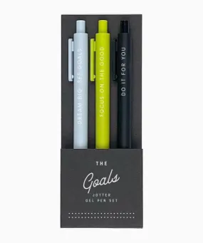 Jotter Gel Pens, Set of 3 - The Goals