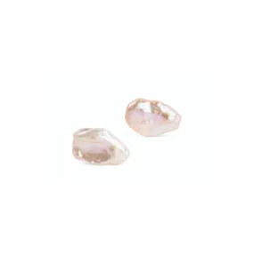 Keshi Stud Earrings Pink