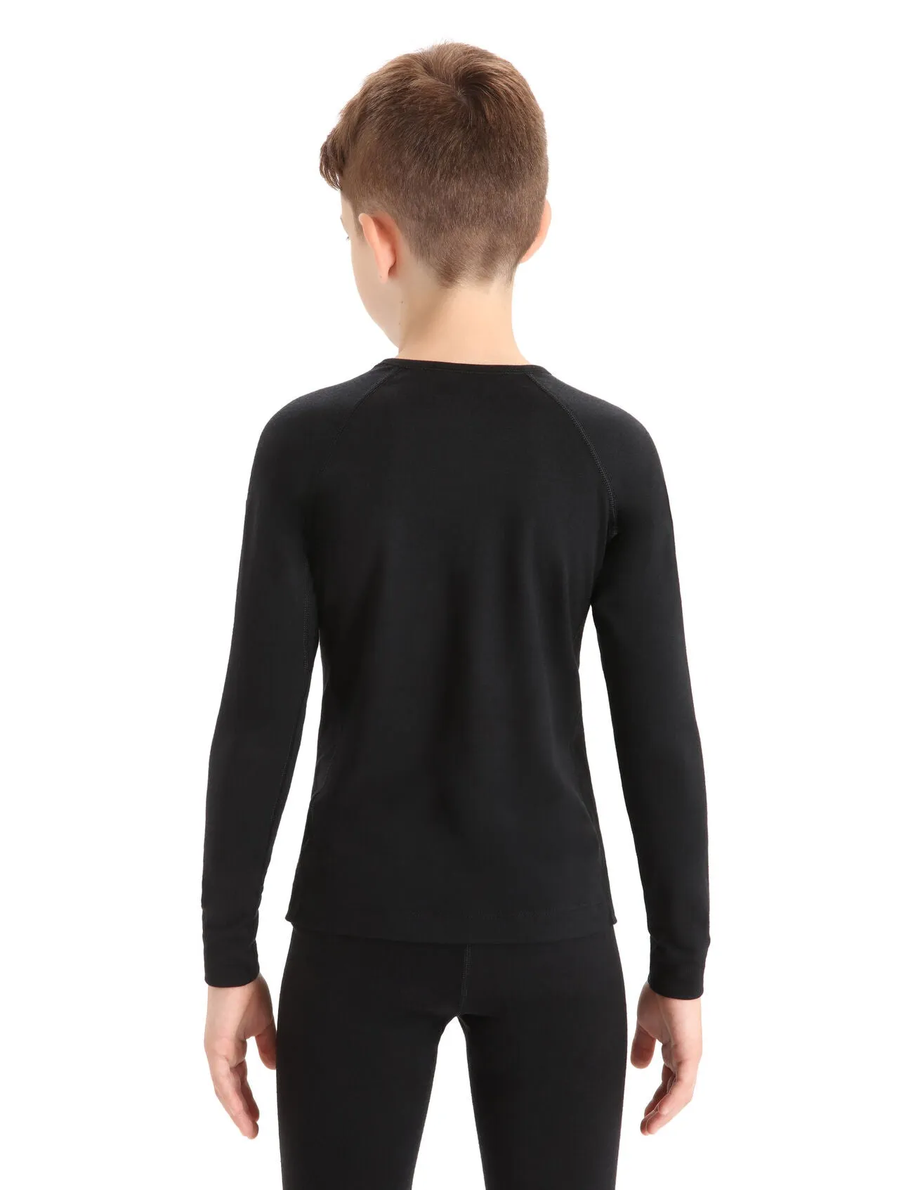 Kids 200 Oasis LS Crewe 8-14 Years - Black