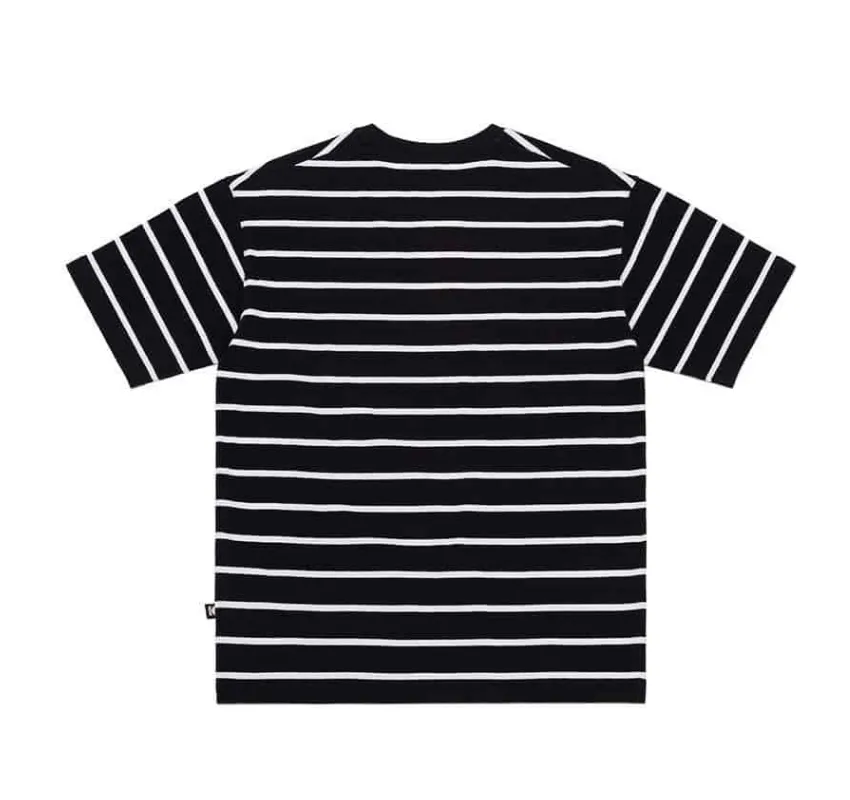 KODAK  |Stripes Unisex Street Style U-Neck Cotton Short Sleeves Logo