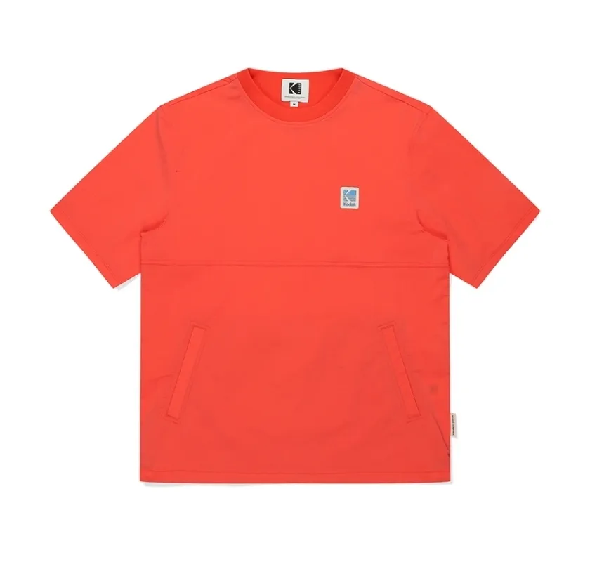 KODAK  |Unisex Nylon Street Style U-Neck Plain Short Sleeves Logo